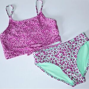 Cat & Jack Purple Leopard Bikini Set